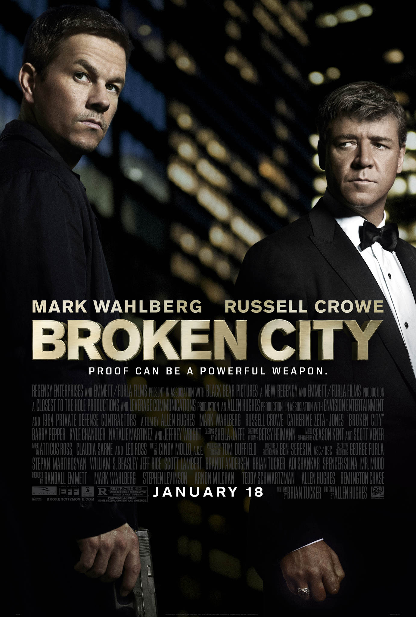 'Broken City' Trailer Russell Crowe Owns Mark Wahlberg