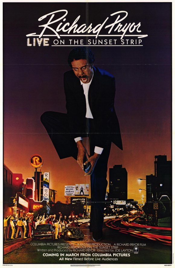 richard pryor sunset strip comedy stand 1982 poster specials comedians sang chimes soo midnight blow hong nyc weekend movies nitehawk