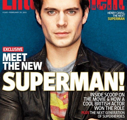 Superman: Henry Cavill dons Christopher Reeve suit in test shot