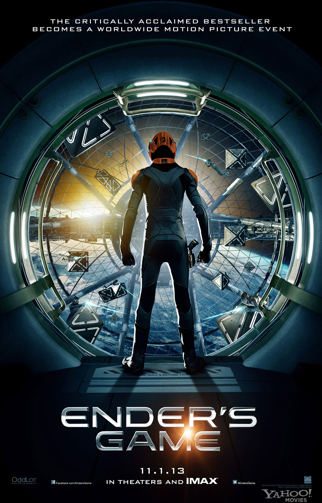 First Poster For 'Ender's Game' Reveals Zero-Gravity Battle Room
