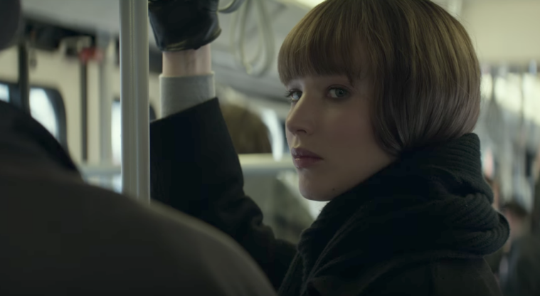 Uden for Kvæle motto Jennifer Lawrence is a Dangerous Spy in the First Trailer for 'Red Sparrow'