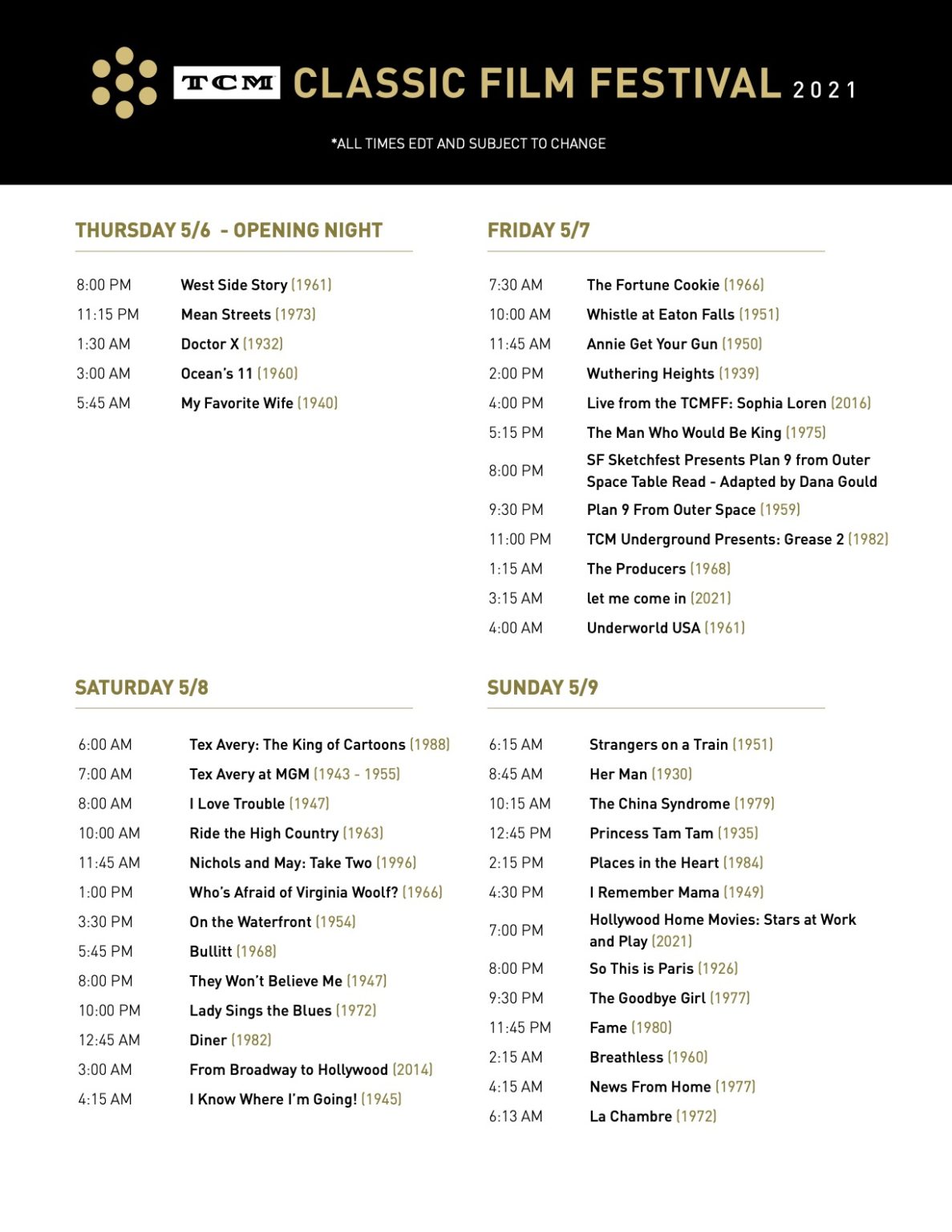 Tcm Movie Schedule October 2024 Natka Vitoria